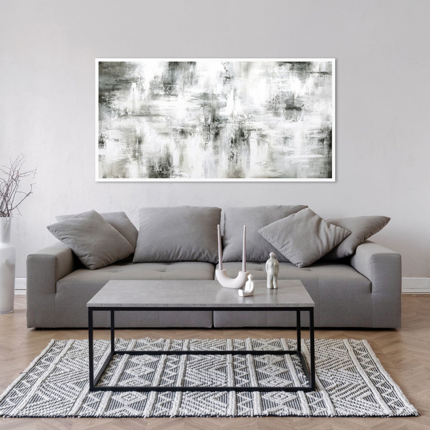 Allure Panoramic Framed Printed Canvas