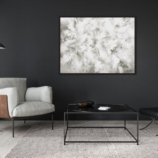 Fracture Landscape Framed Printed Canvas