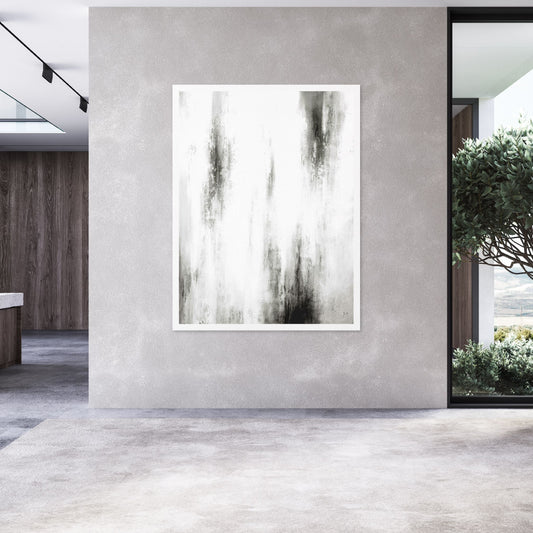 Manhattan II Portrait Framed Printed Canvas