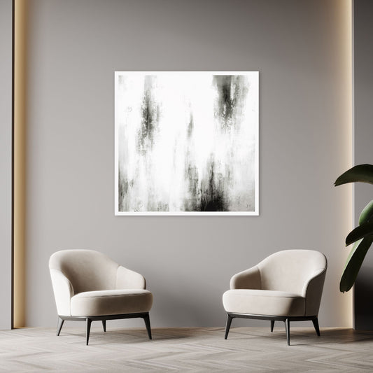 Manhattan II Square Framed Printed Canvas