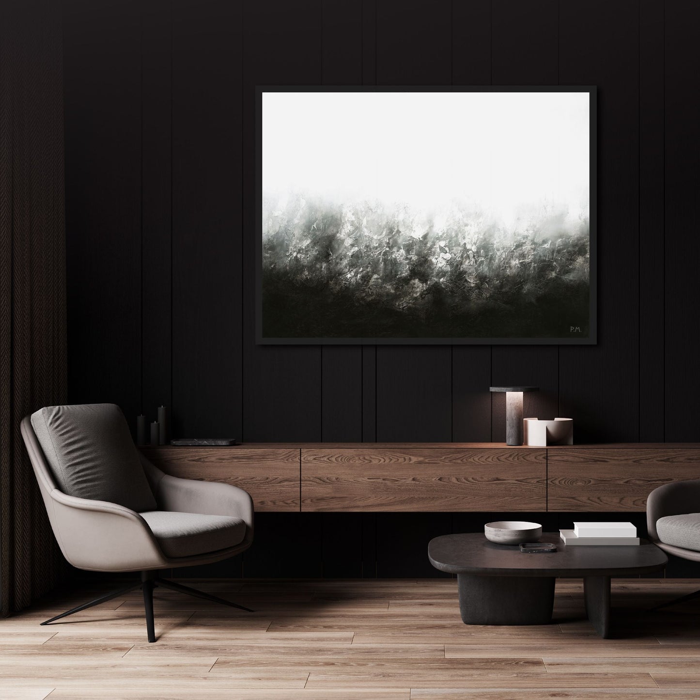 Transition Landscape Framed Printed Canvas