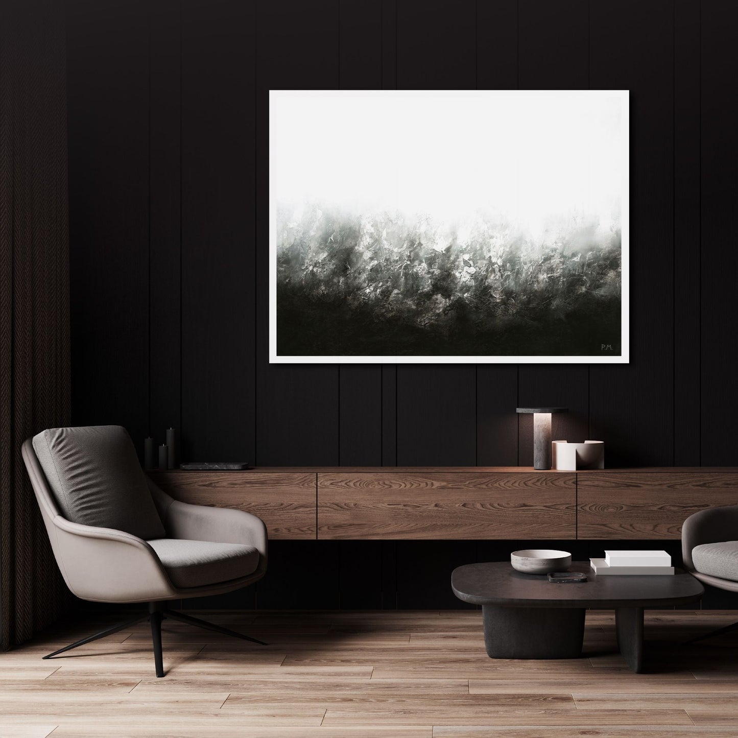 Transition Landscape Framed Printed Canvas