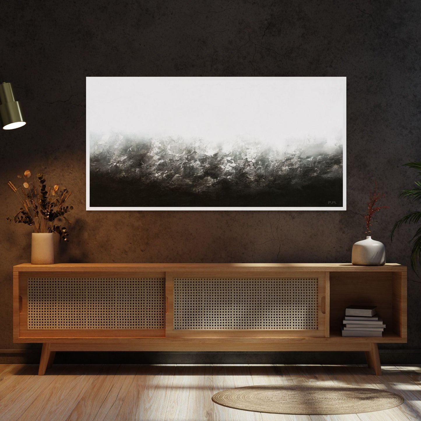 Transition Panoramic Framed Printed Canvas