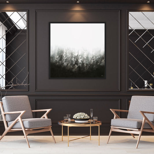 Transition Square Framed Printed Canvas