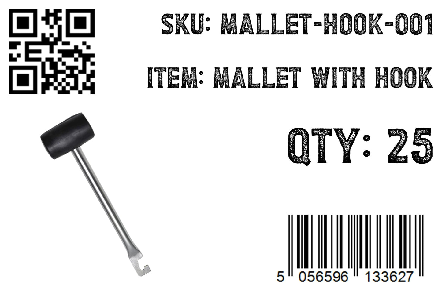 Rubber Mallet with Hook