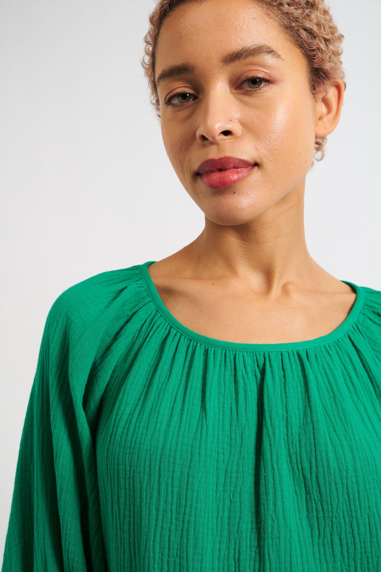 Mayanna Double Gauze Top - Green