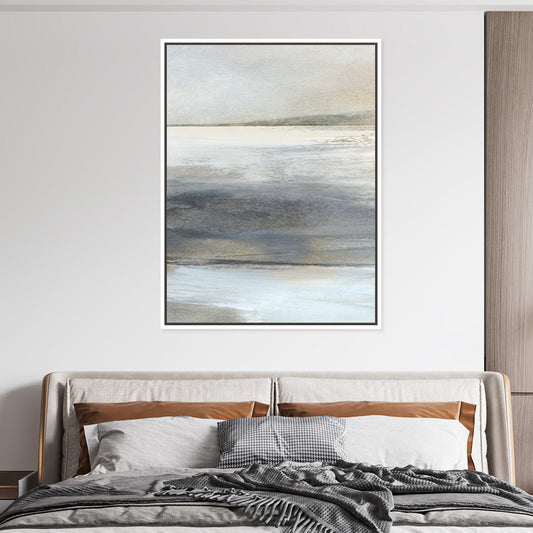 Land 1 Framed Printed Canvas