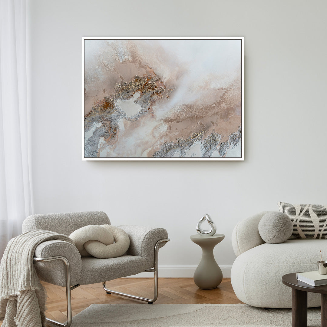 Encounter Framed Printed Canvas