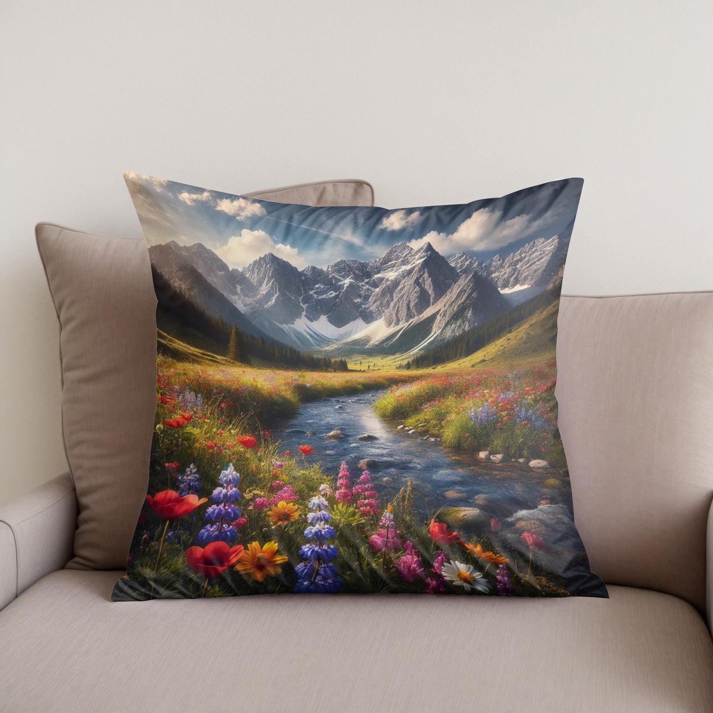 Mountain Harmony Cotton Cushion