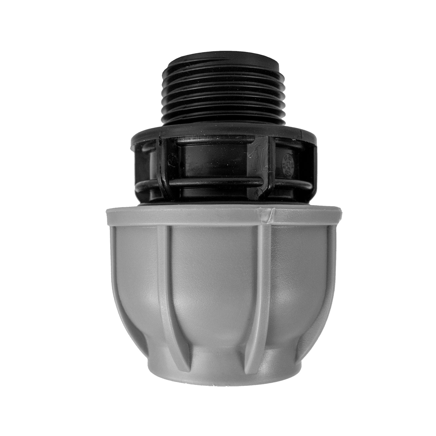 ¾” BSP Water Butt Fitting with Full Flow PP Valve and 20mm MDPE Fitting