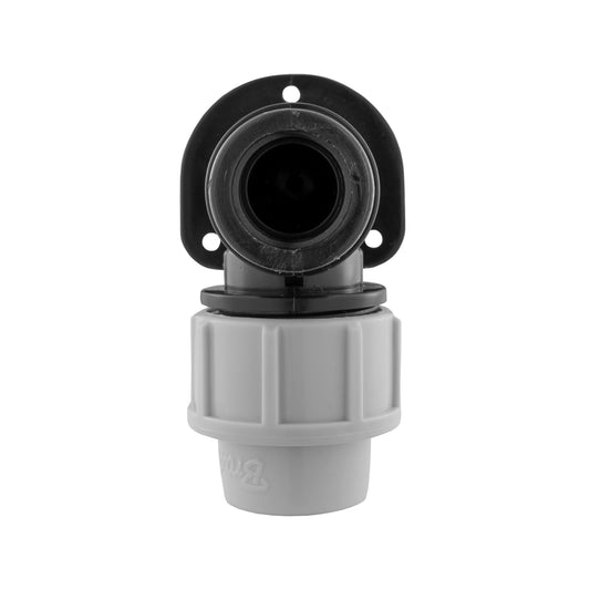 Wall Flange Kit 20mm MDPE - Lever Tap & Snap On