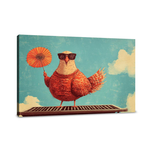 Turkey on the Grill Canvas