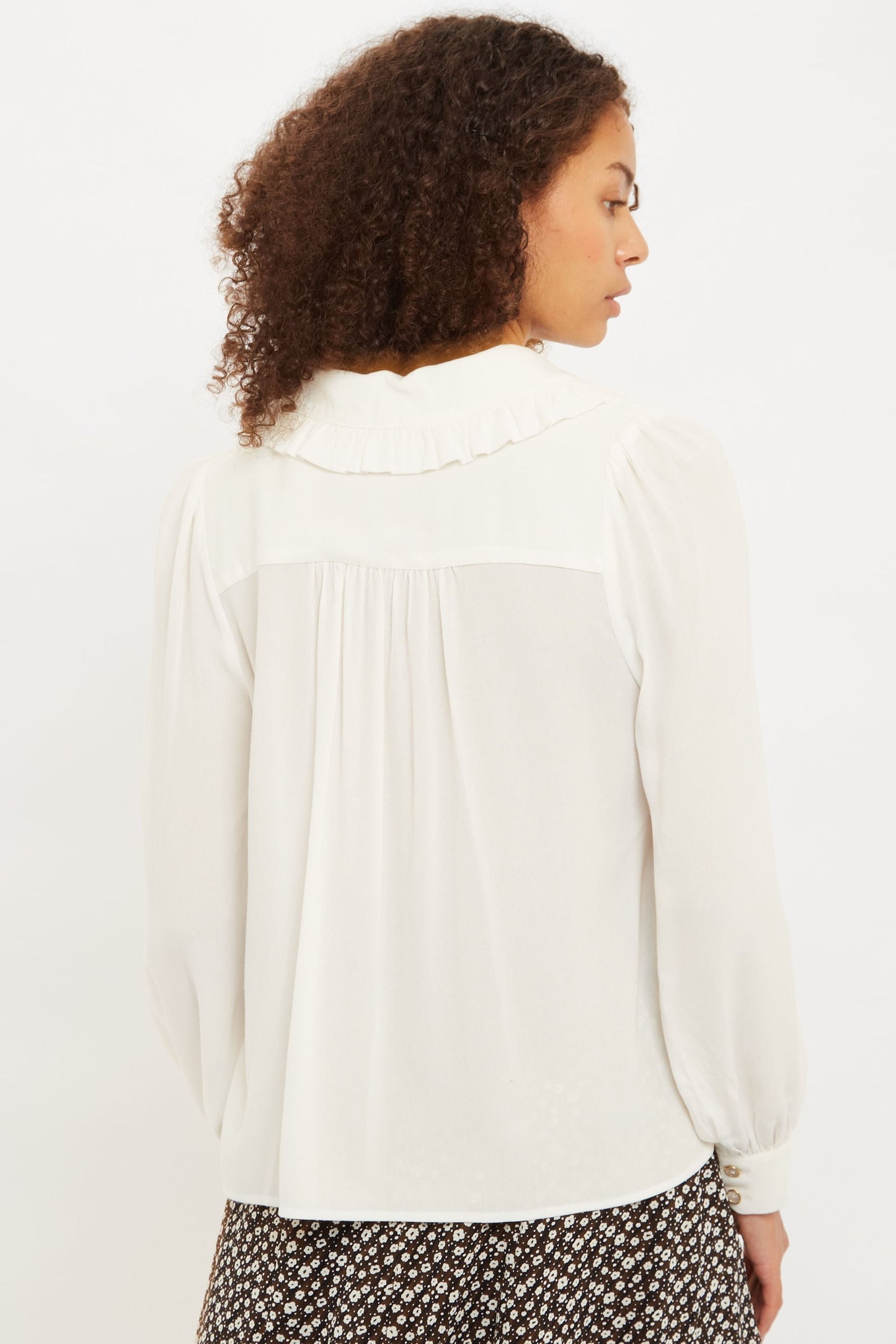 Louche Mercer Long Sleeve Frill Collar Blouse