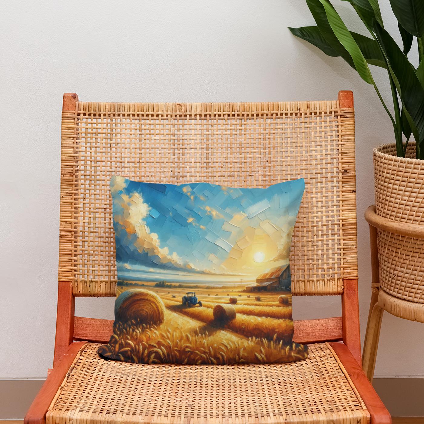 Harvest Glow Cotton Cushion