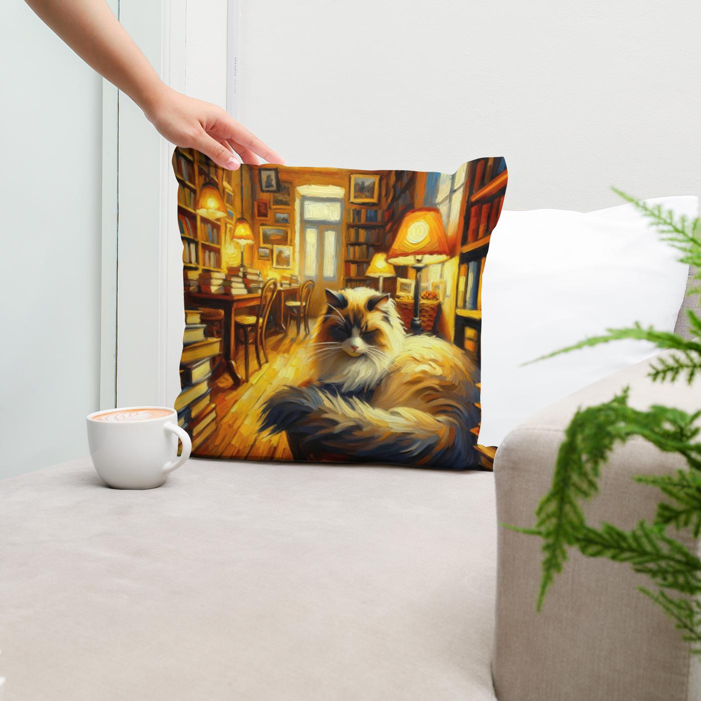 Bookshop Bliss Cotton Cushion