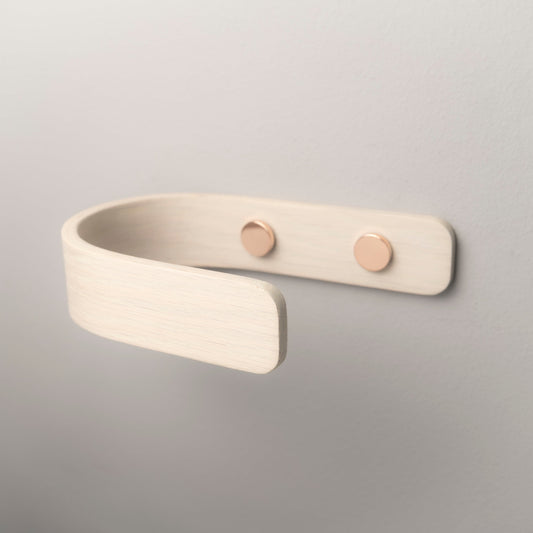 Designer White Curtain Holdbacks | Chrome | Pack of 2