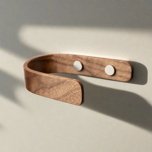 Designer Walnut Curtain Holdbacks | CH | Pack of 2