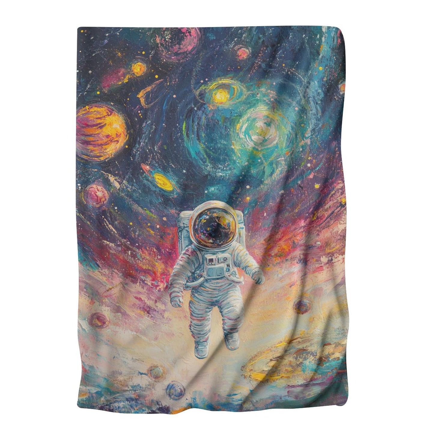 Celestial Dreaming Astronaut Blanket