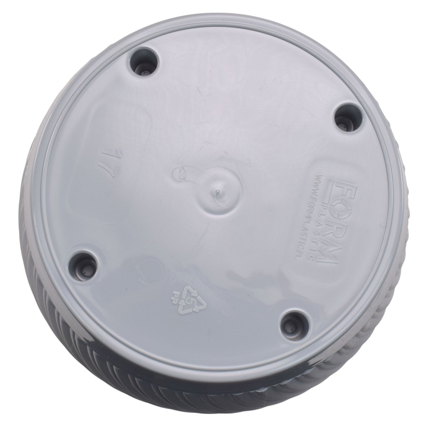 Mika Pot with Saucer 190mm Platinum