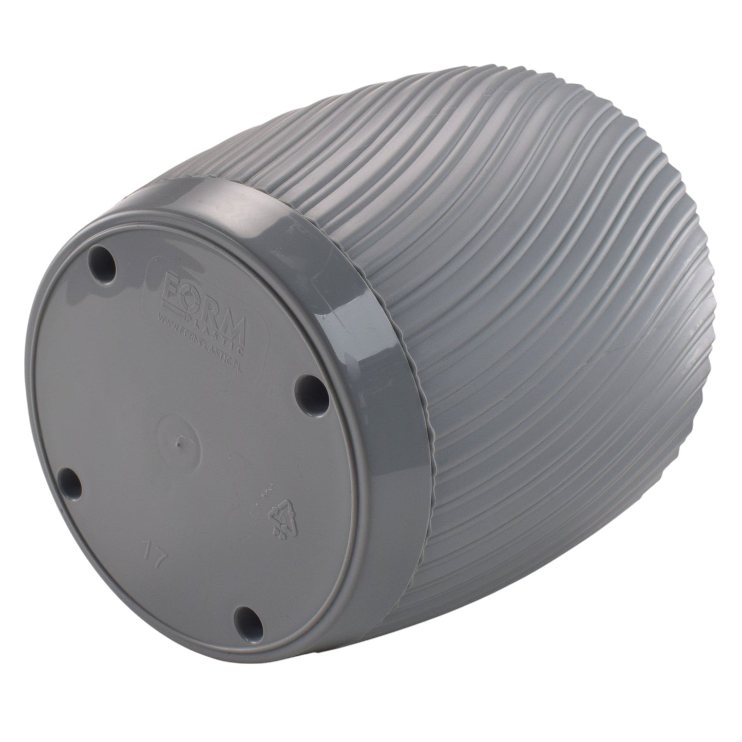 Mika Pot with Saucer 150mm Platinum