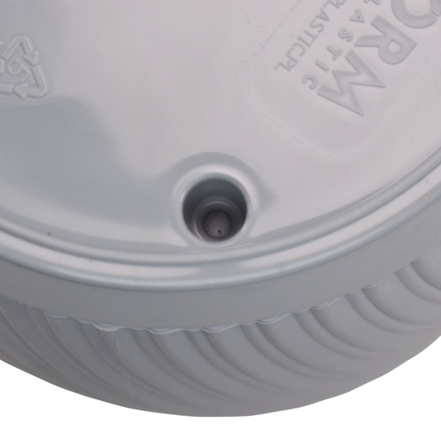 Mika Pot with Saucer 170mm Platinum
