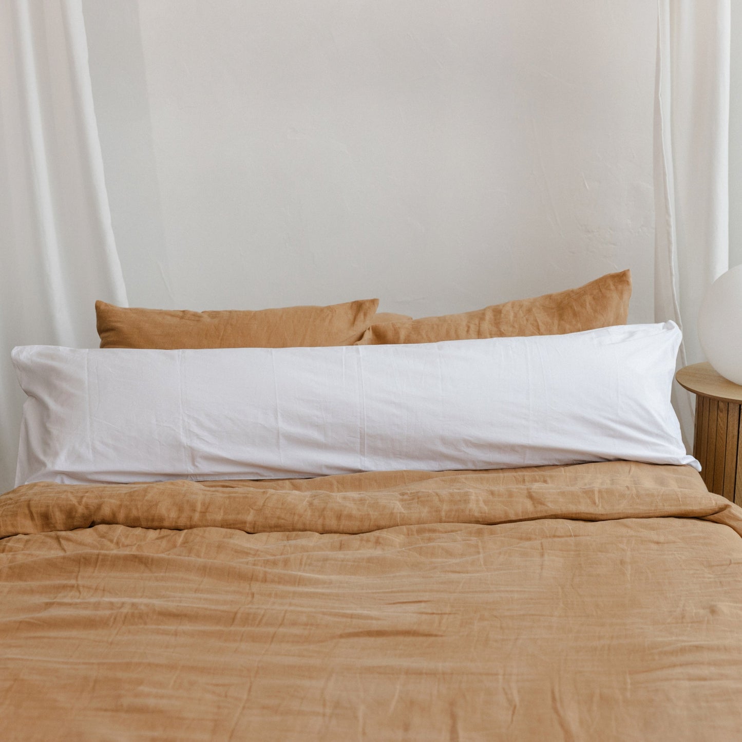 MINICAMP Full Body Maternity Pillow with Organic Cover – Long Pregnancy Pillow for Sleeping & Lumbar Support