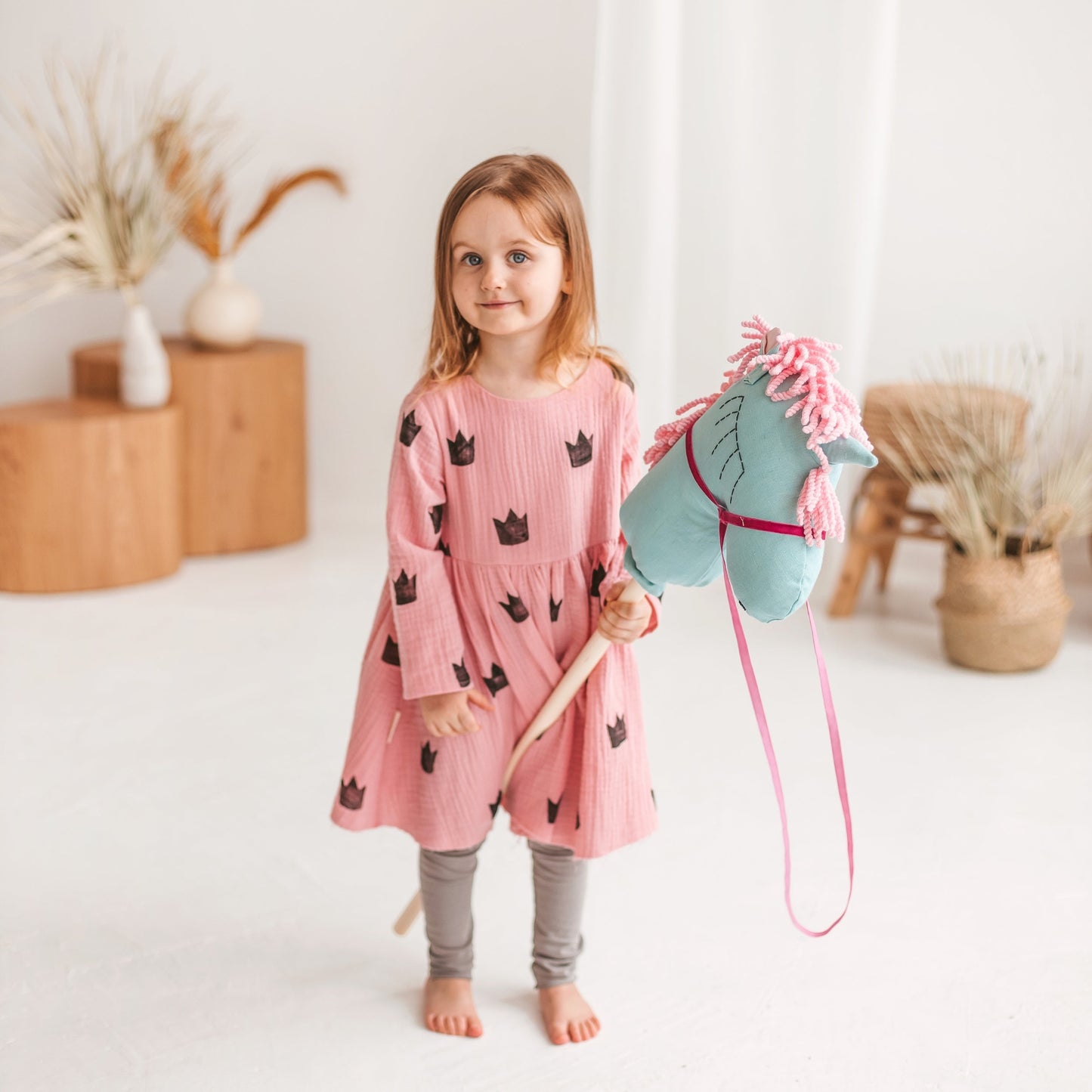 MINICAMP Unicorn Hobby Horse Stick Toy in Turquoise