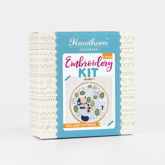 'Village Cottage' Mini Embroidery Kit for Beginners
