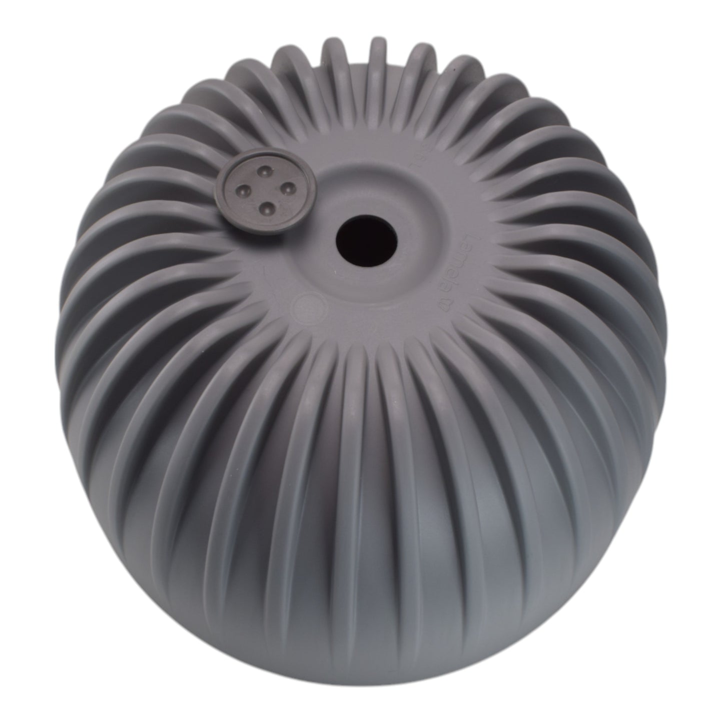 Mira Bowl Pot, Insert and Hole with Plug 300mm Gray