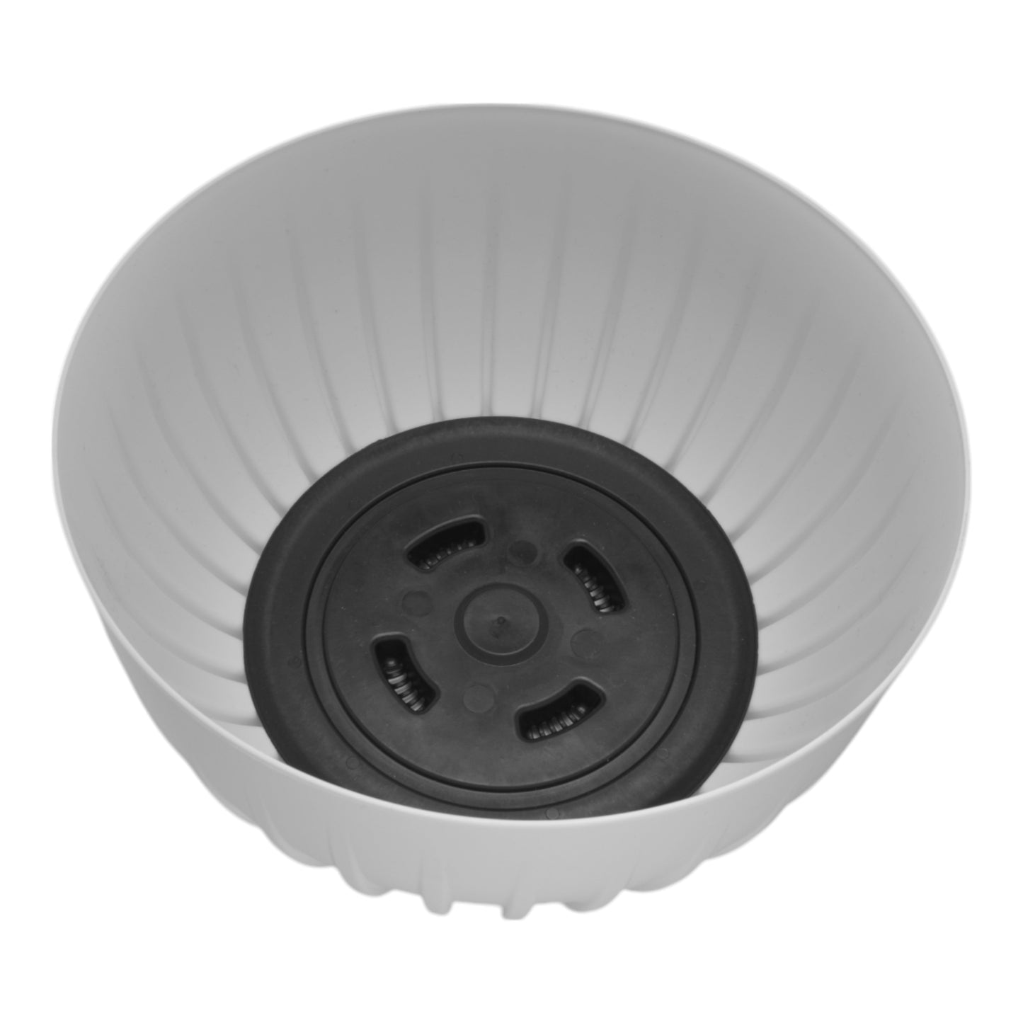 Mira Bowl Pot, Insert and Hole With Plug 240mm White