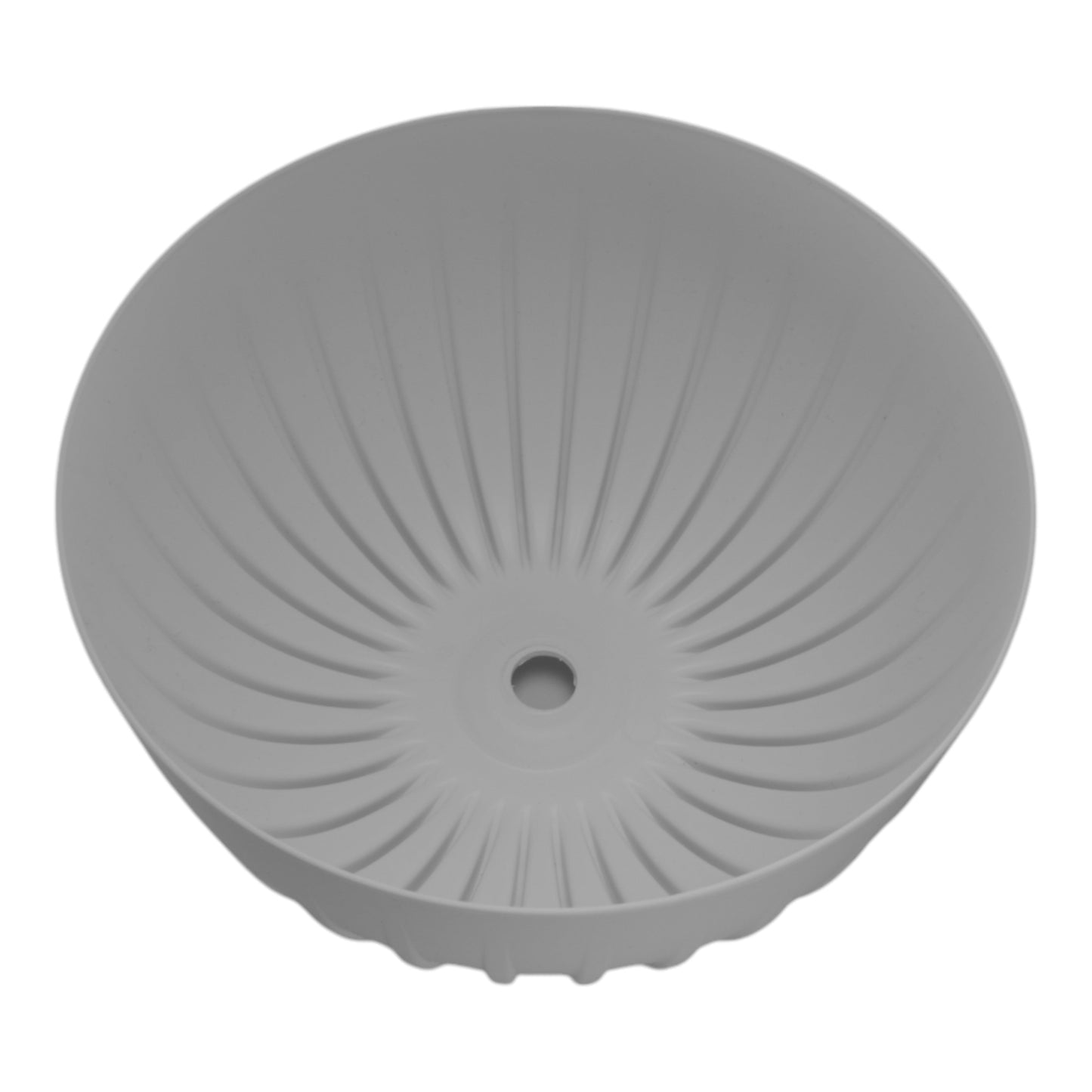 Mira Bowl Pot, Insert and Hole With Plug 240mm White