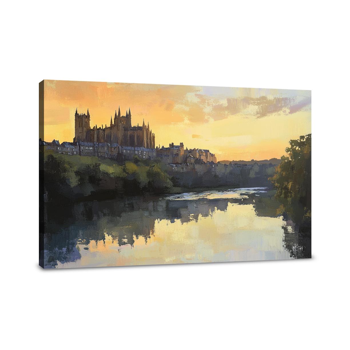 Durham Dusk Reflections Canvas