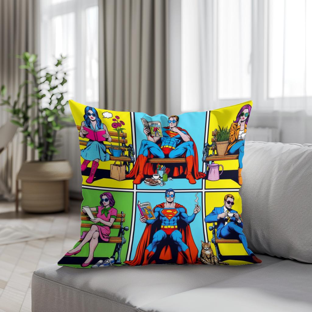 Heroes Unplugged Cotton Cushion