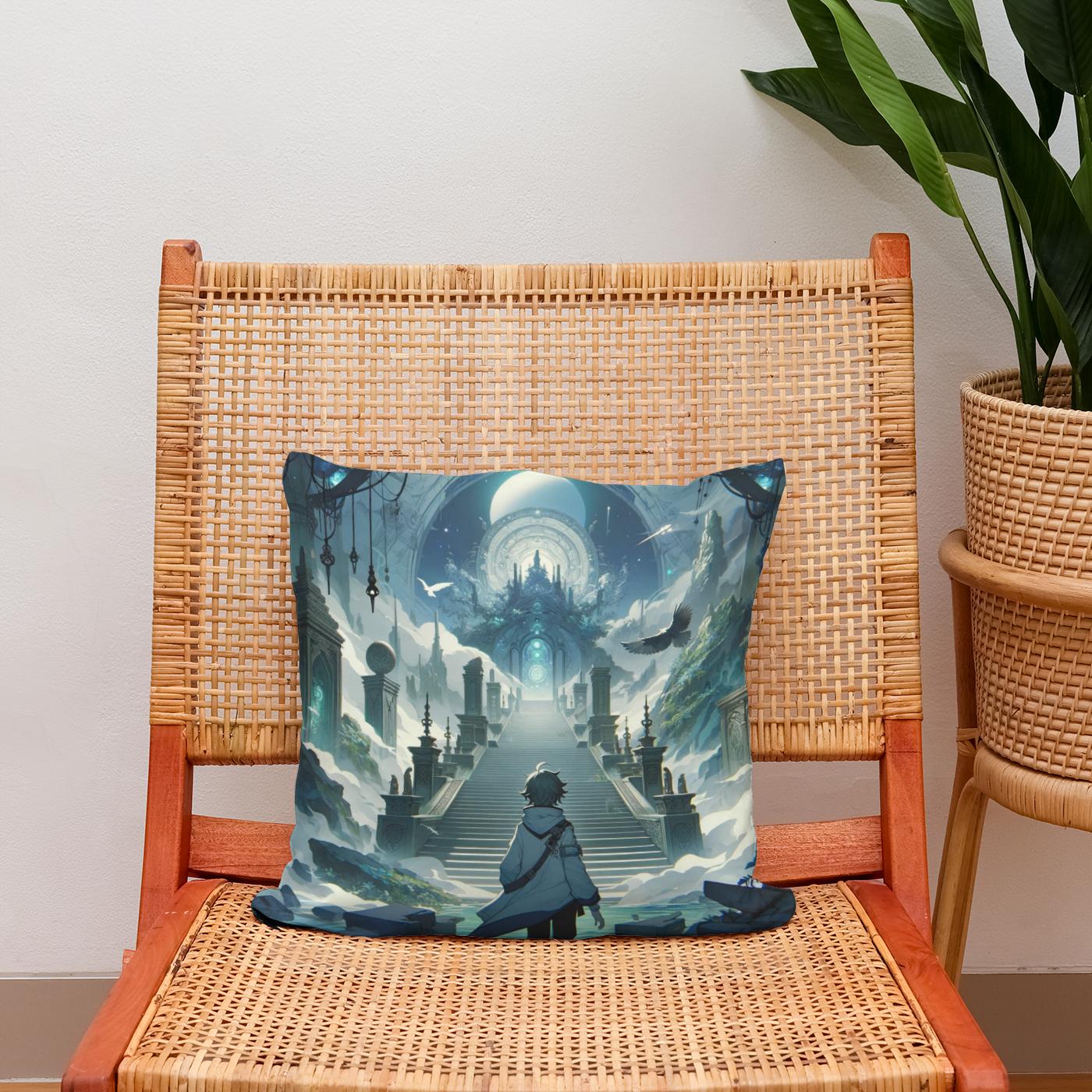 Mystical Isekai Voyage Cotton Cushion