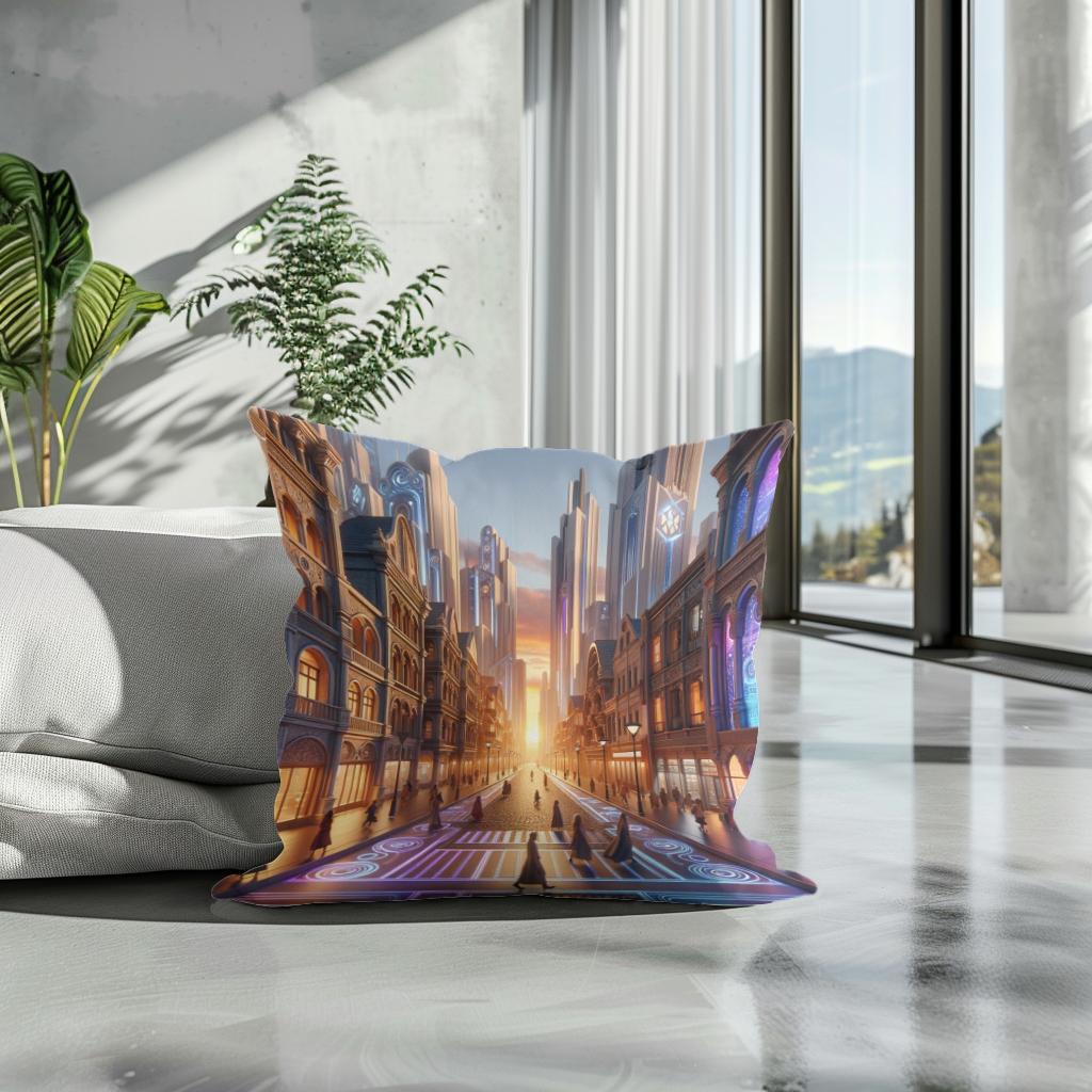 Dusk Fusion Boulevard Cotton Cushion