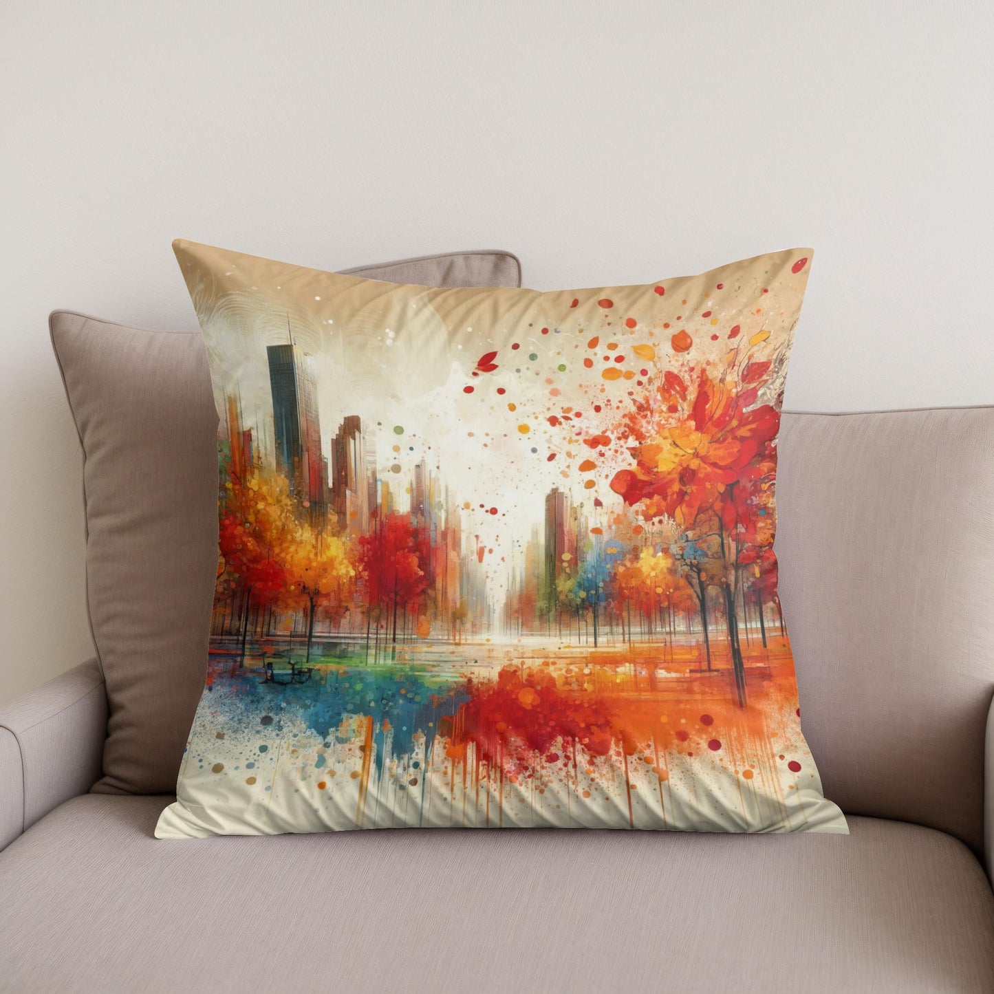 Autumn Park Harmony Cotton Cushion