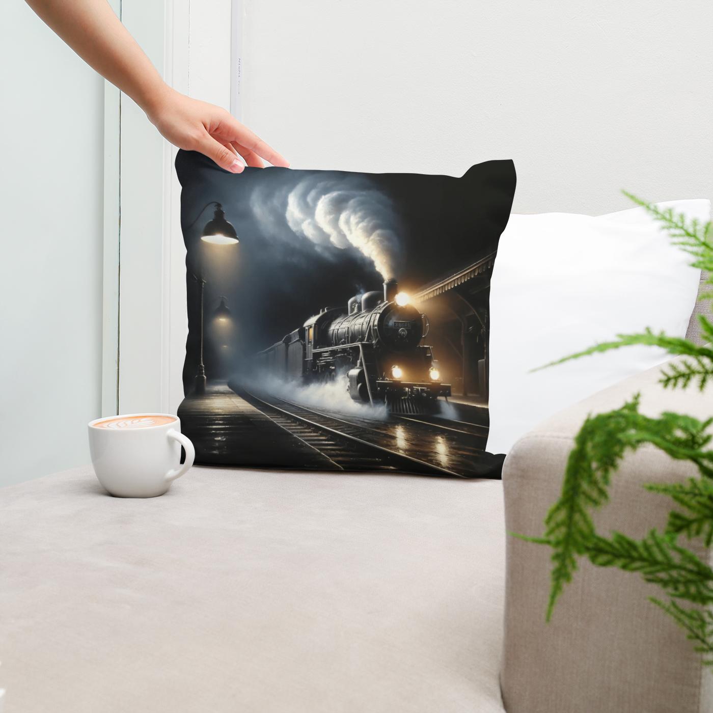Night Departure Cotton Cushion