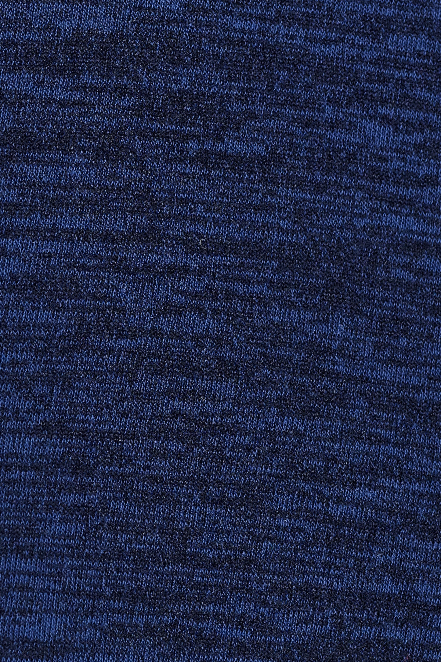 Vista Sustainable Marl Short Sleeve Polo Neck Top - Navy