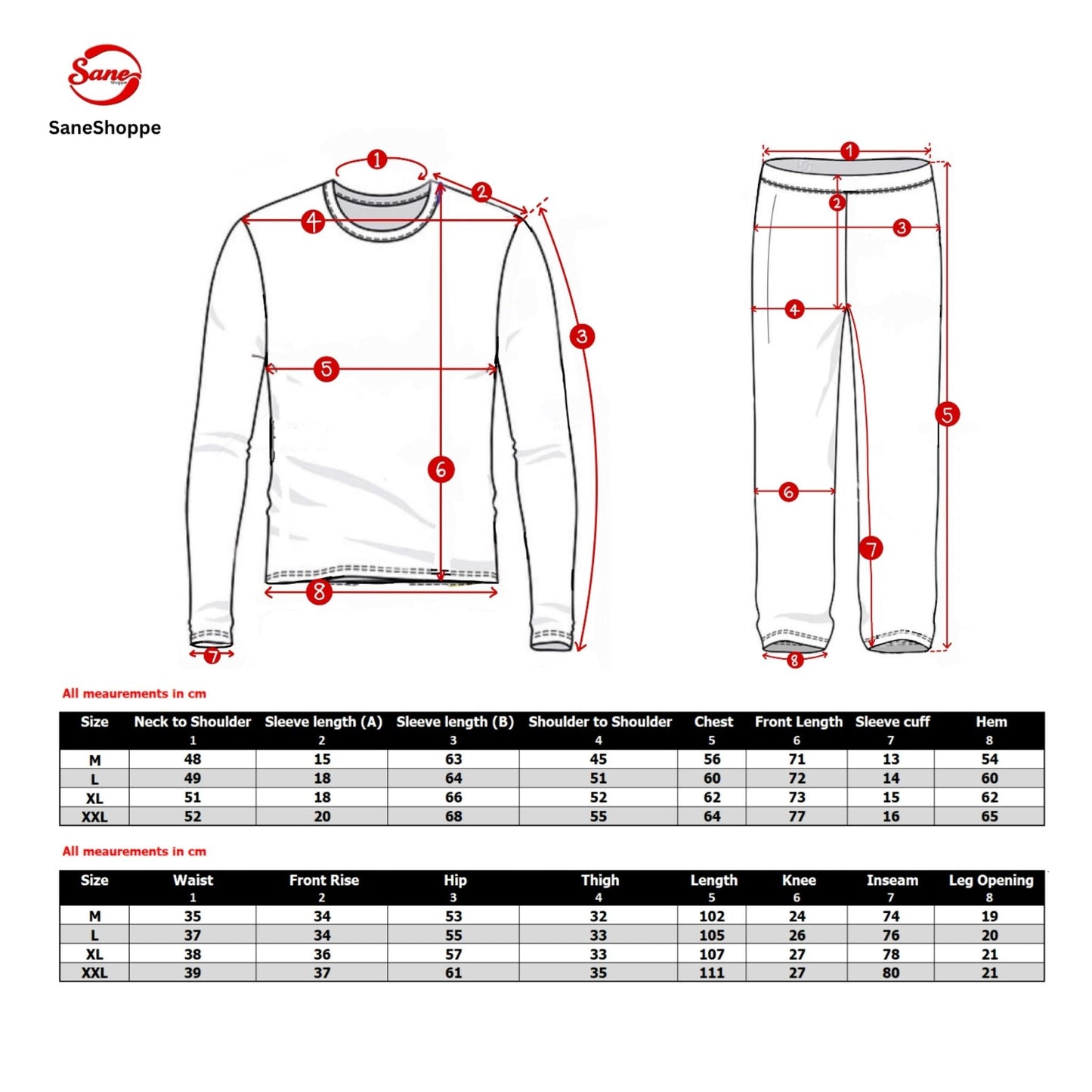 Men's Check Pyjama Set with Fleece Top - 3-Piece White/Red Cotton Pant Set