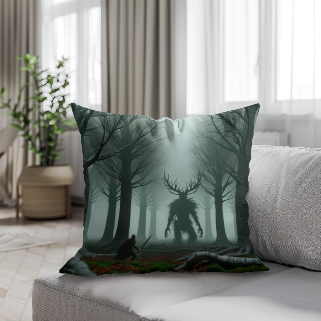 Forest Duel Cotton Cushion