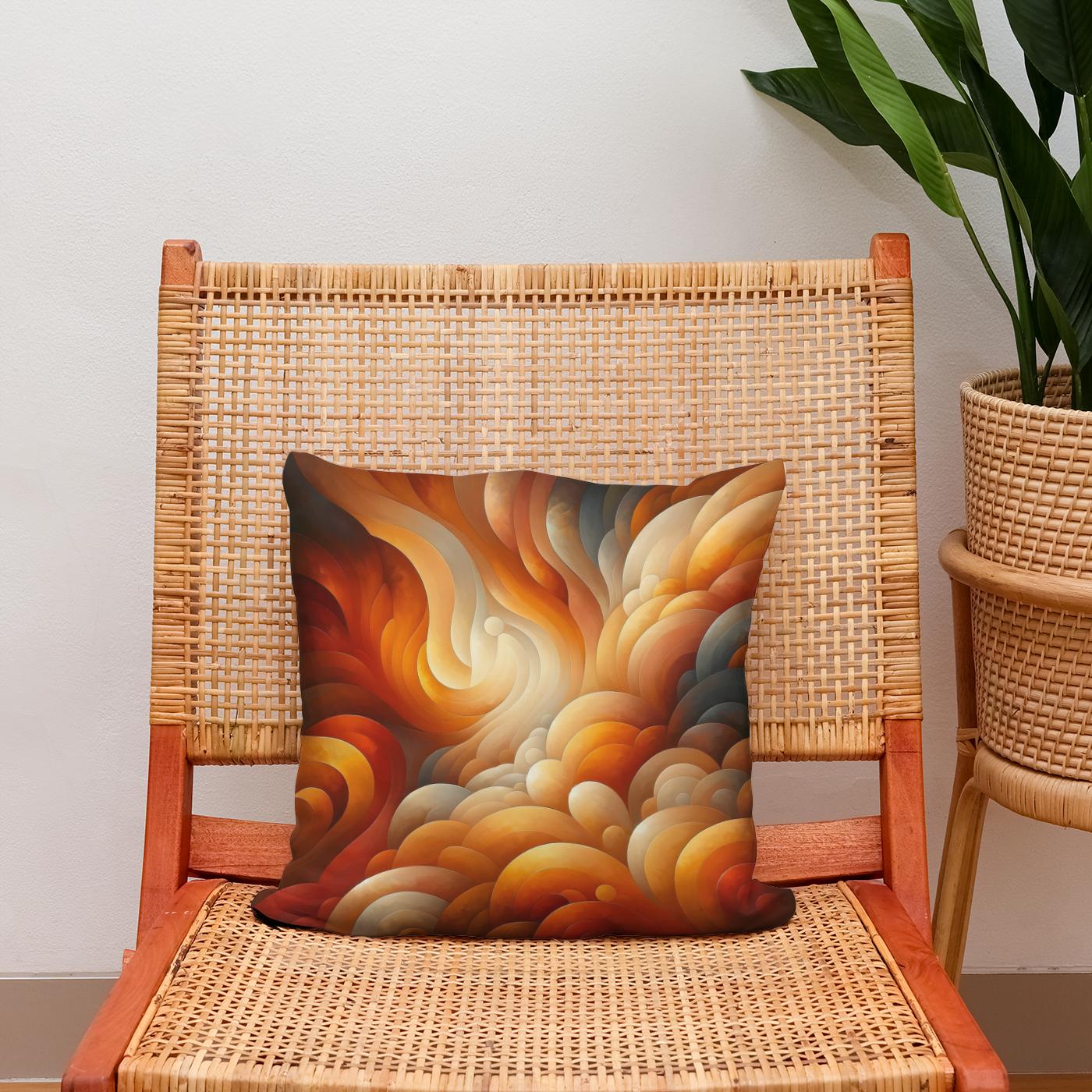 Autumn's Embrace Cotton Cushion