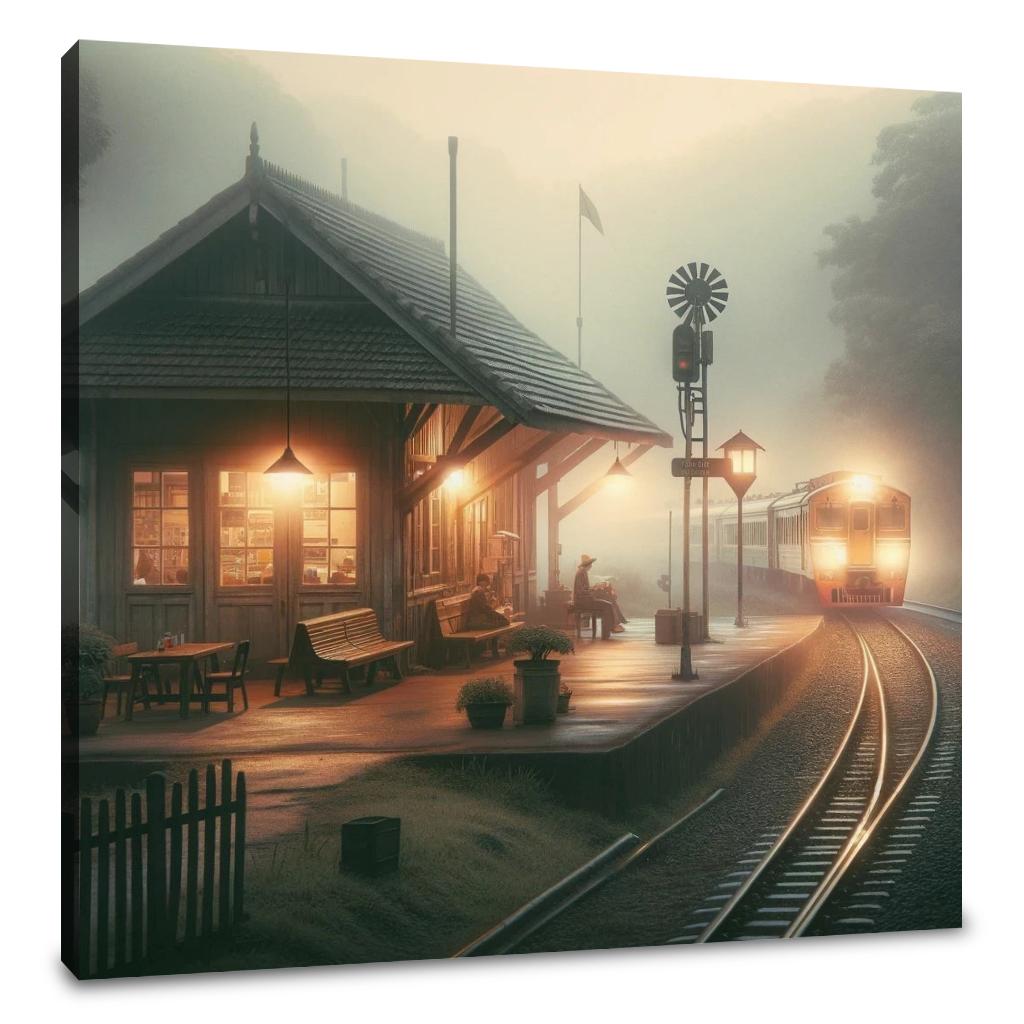 Dawn's Quiet Station Canvas