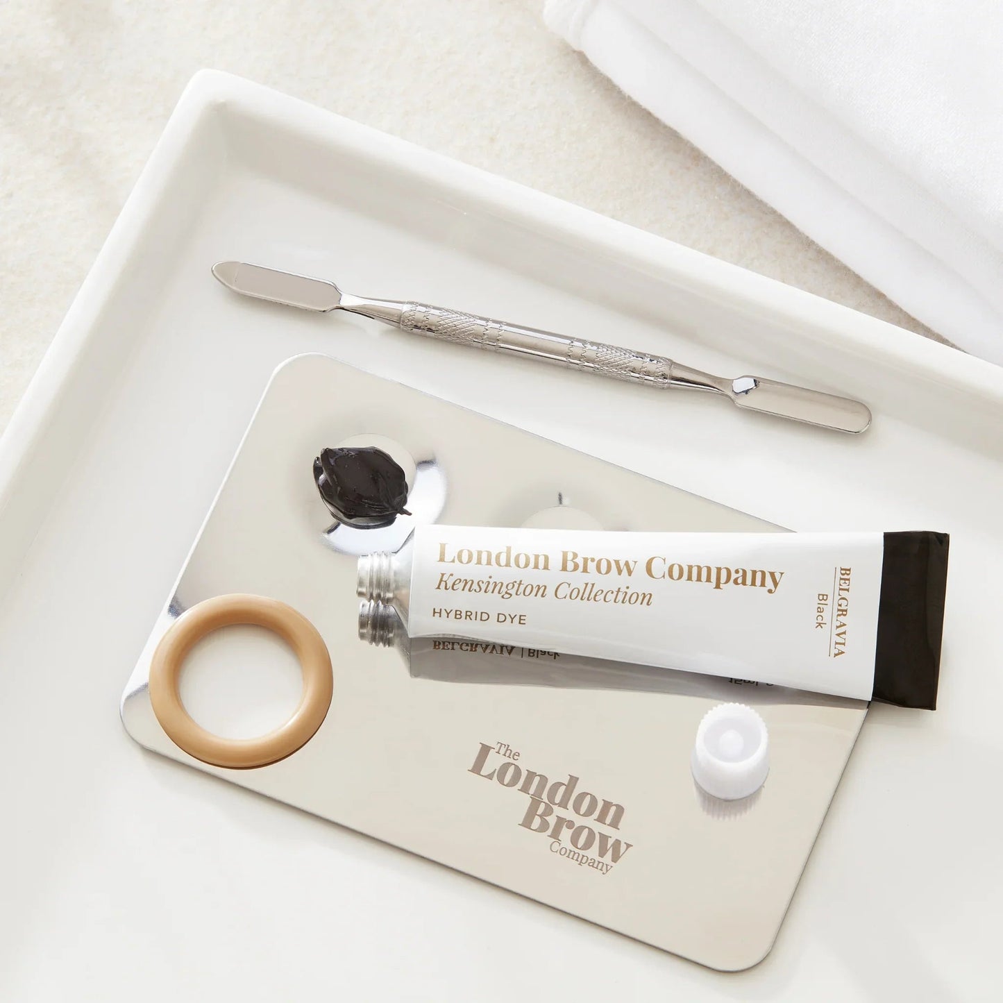 London Brow MUA Mixing Palette –  Stainless Steel Tint & Lamination Palette