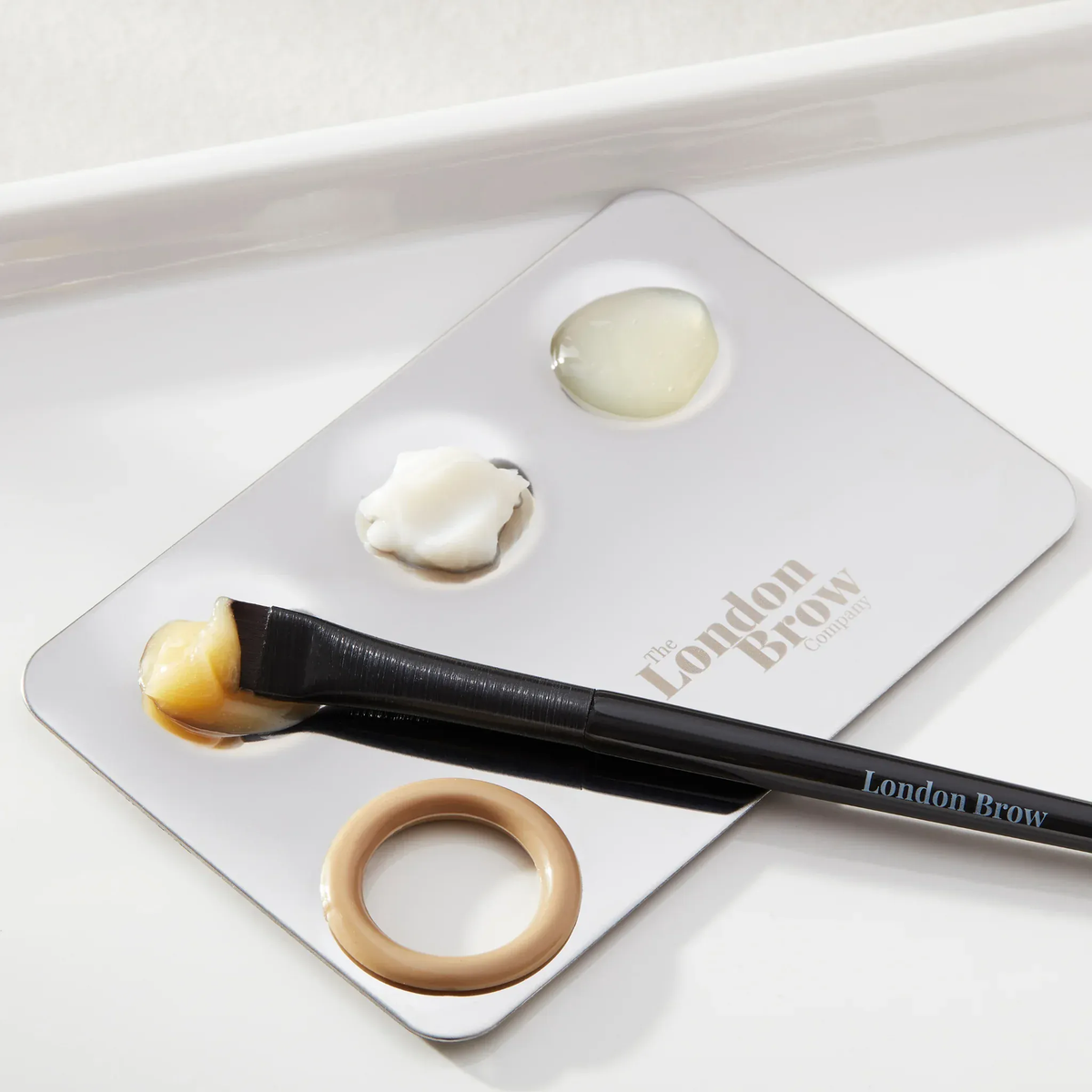London Brow MUA Mixing Palette –  Stainless Steel Tint & Lamination Palette