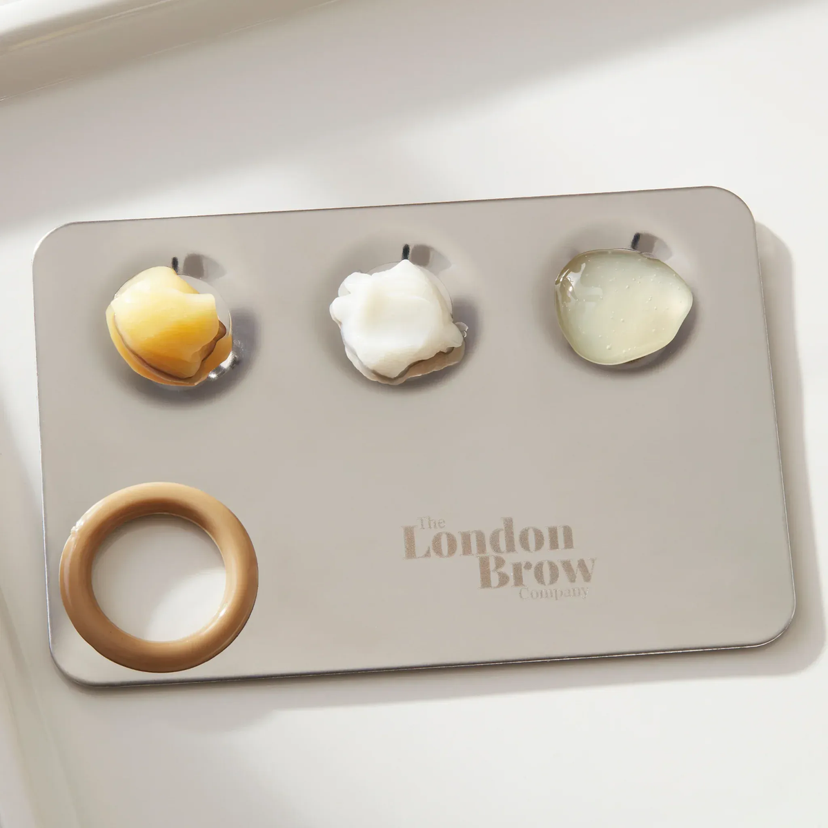 London Brow MUA Mixing Palette –  Stainless Steel Tint & Lamination Palette