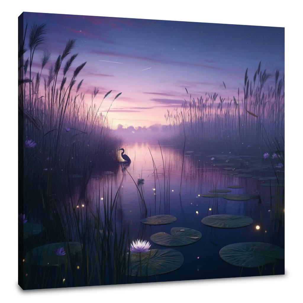 Twilight Wetland Canvas