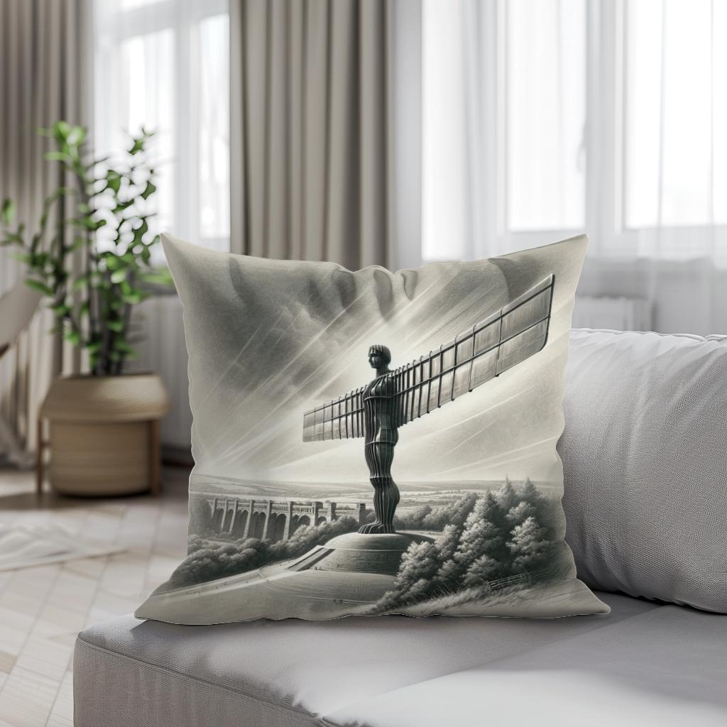 Newcastle Angel of the North Classic Vision Cotton Cushion