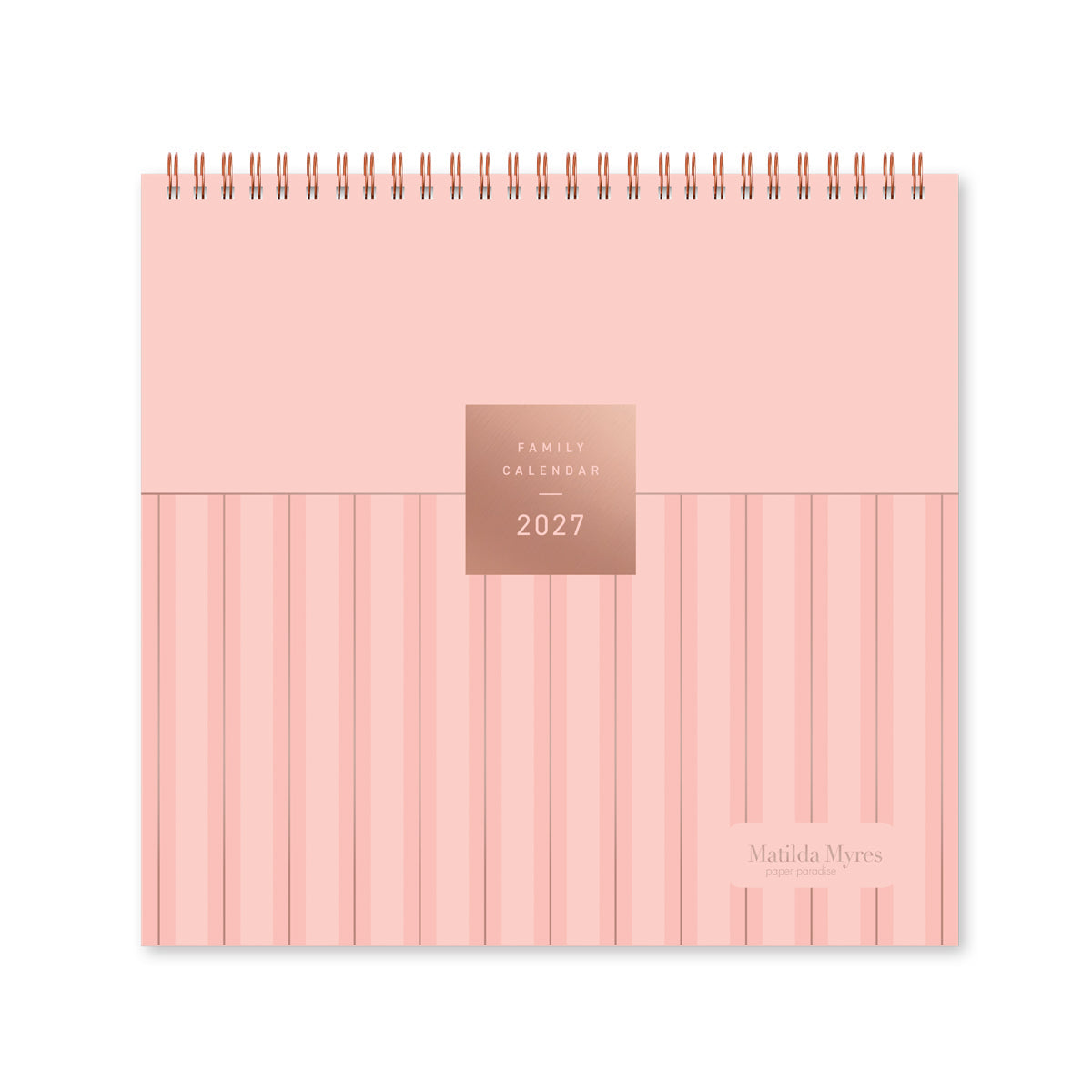 Matilda Myres | 2027 Monthly Five Column Family Calendar | Month-to-View
