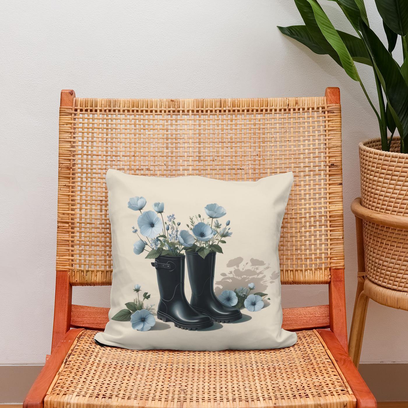 Spring's Gentle Steps Cotton Cushion
