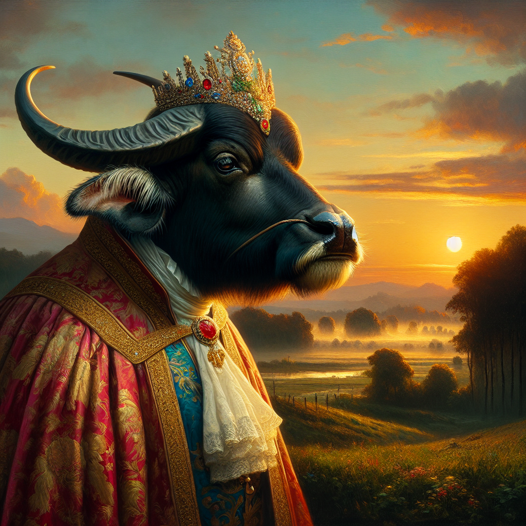 Majestic Aristocrat Buffalo Dusk Canvas